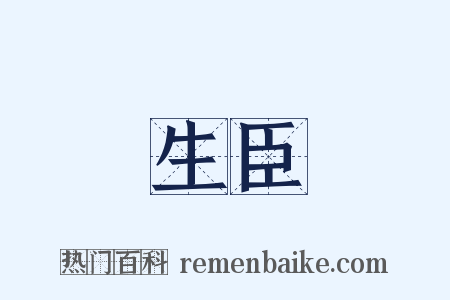 生臣是什么意思的图片